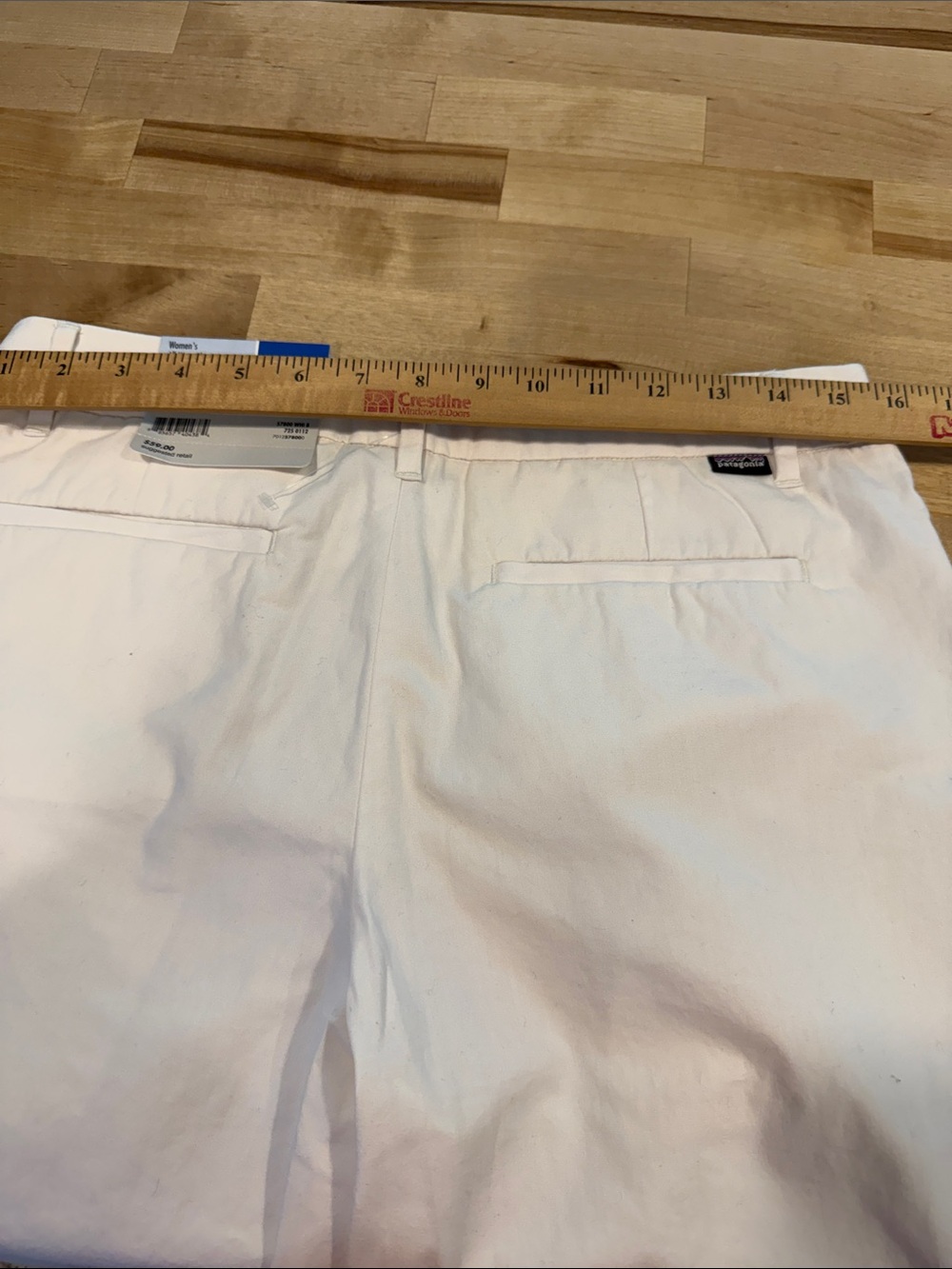Patagonia Women's White Bermuda Shorts All Wear Shorts Chino Women Size 8 New - Picture 6 of 8